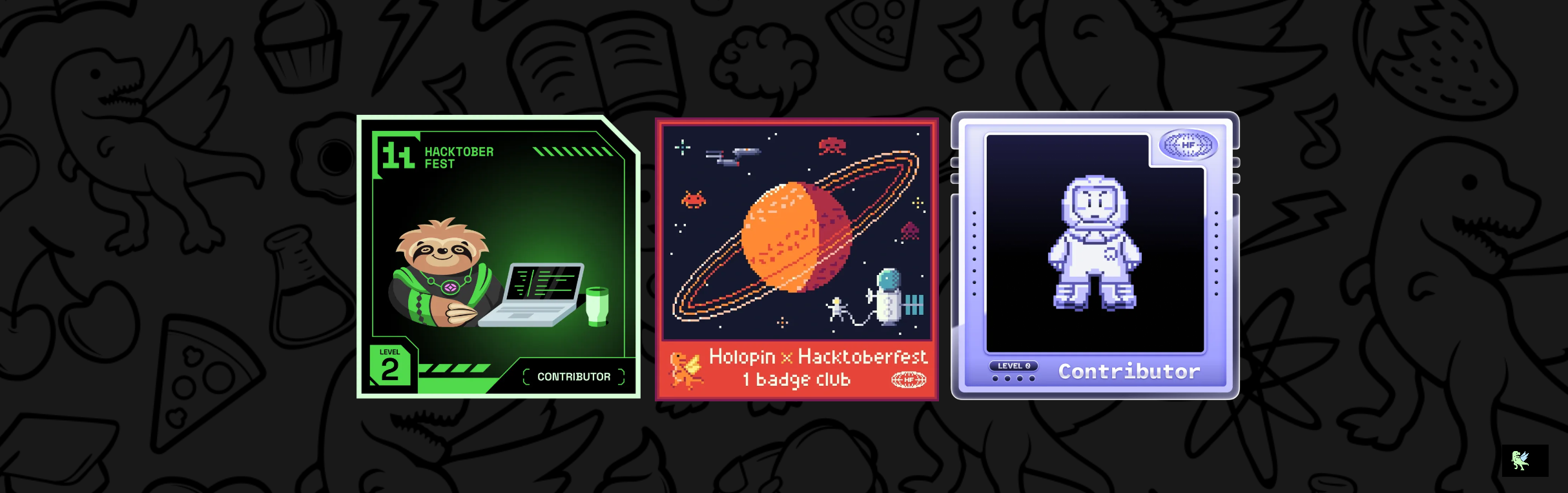 An image of @lhyhoyin's Holopin badges, which is a link to view their full Holopin profile