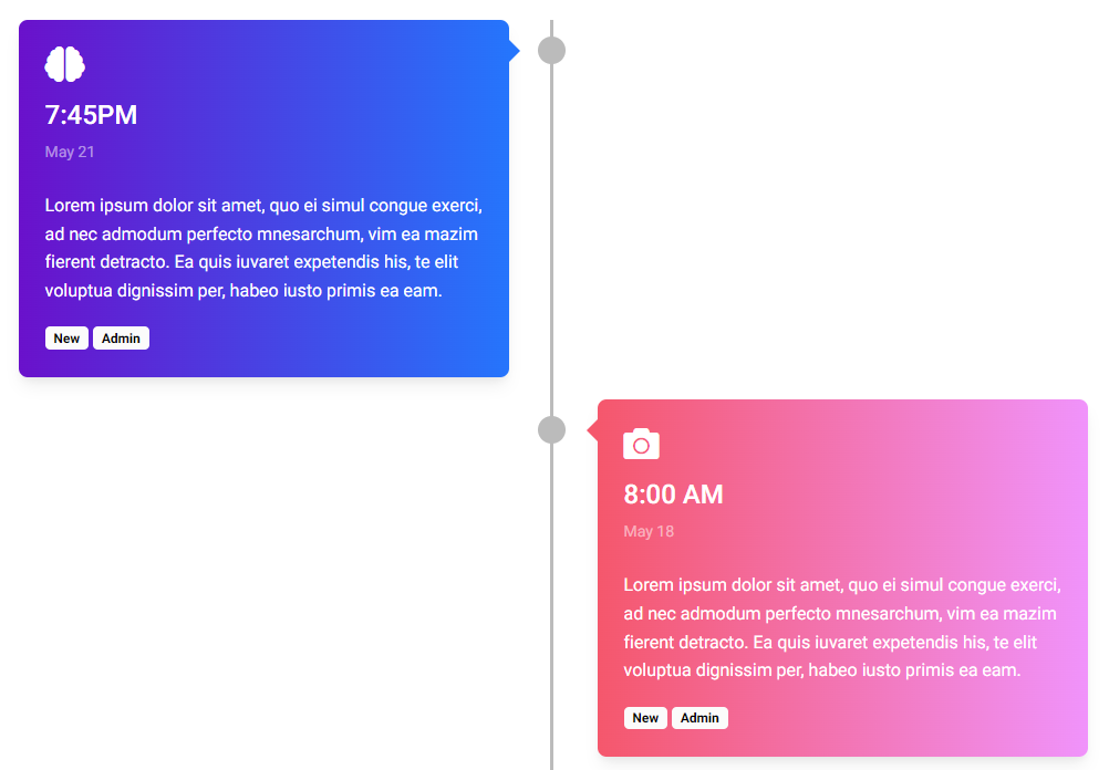 Bootstrap 5 Timeline