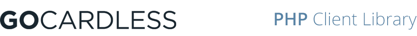GoCardless PHP Client Library