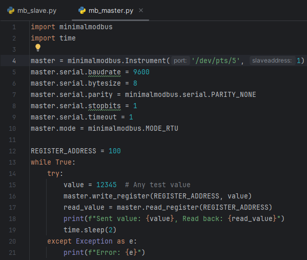 Modbus Master File