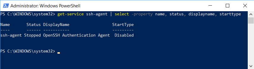 ssh-agent is Disabled