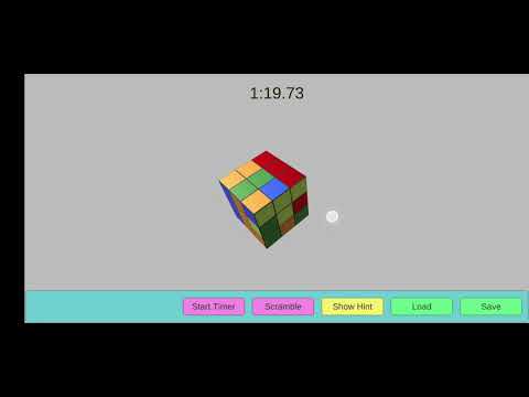 Rubik's Cube mobile game created with Unity