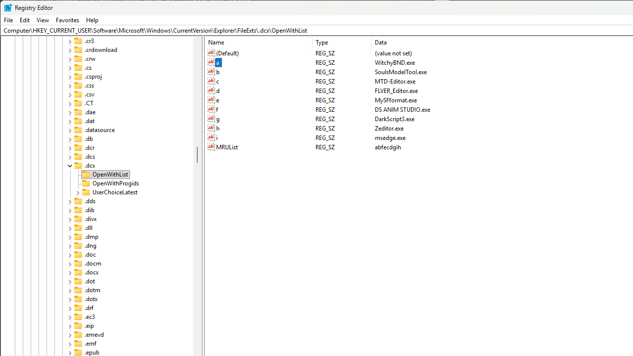 Registry Editor image