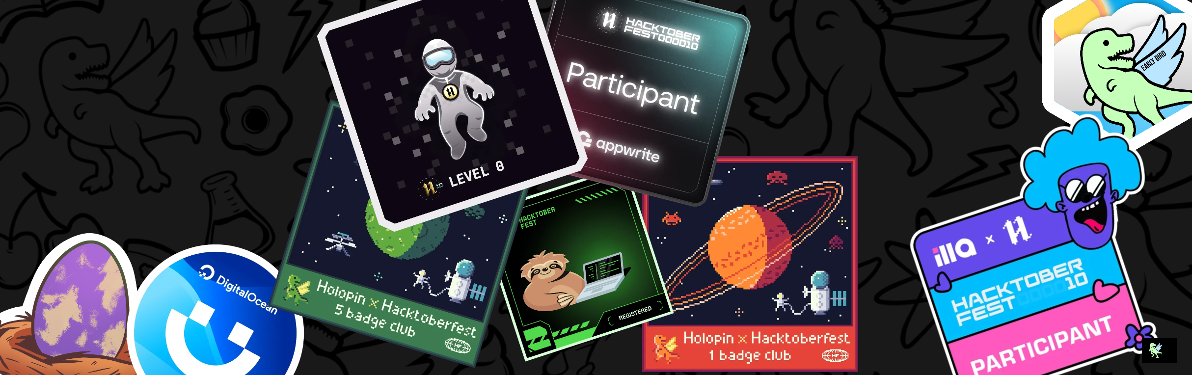 An image of @kristofersoler's Holopin badges, which is a link to view their full Holopin profile