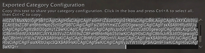 Example Export String.