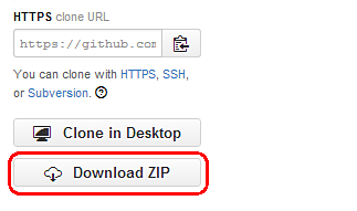 Github download panel