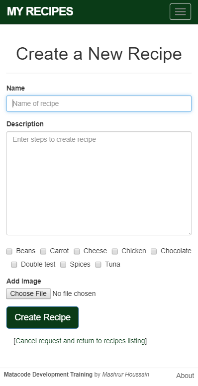 mobile myrecipes