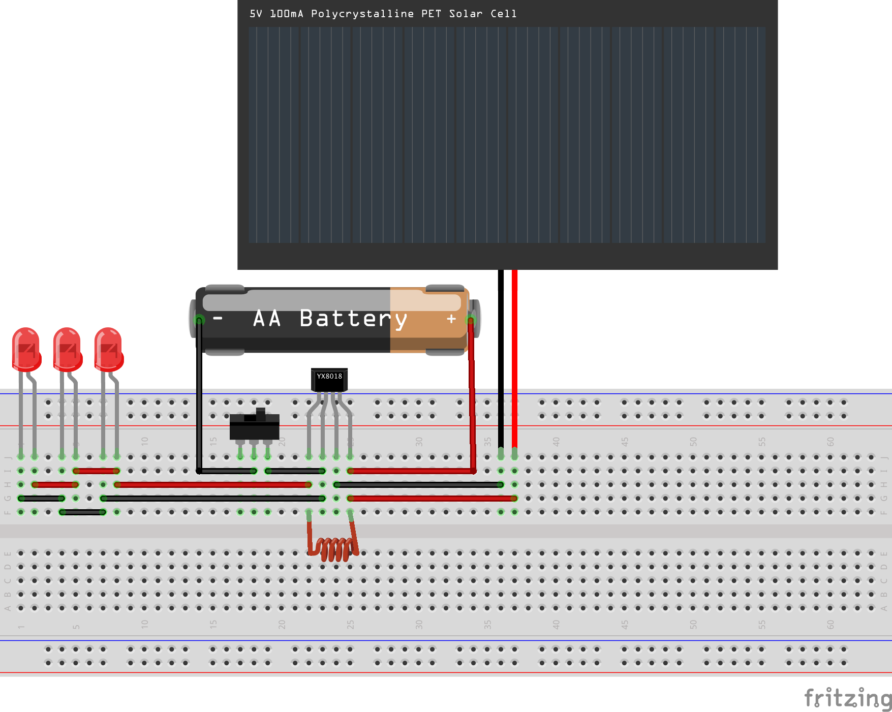 Fritzing Breadboard