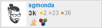 profile for sgmonda on Stack Exchange, a network of free, community-driven Q&A sites