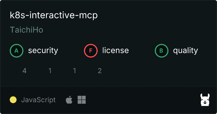 k8s-interactive-mcp MCP server