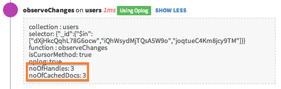 Caching and ObserveChanges