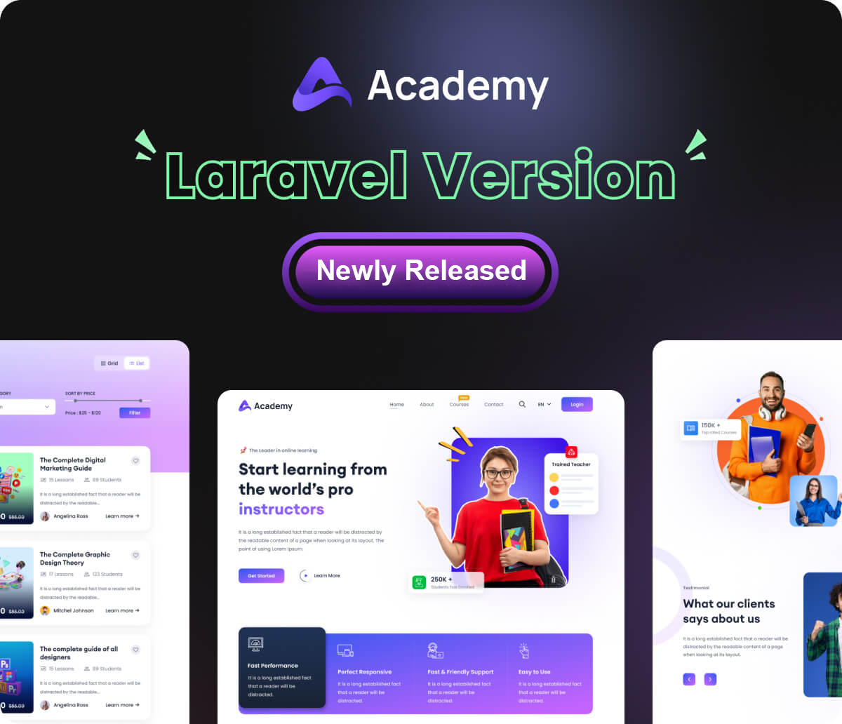 Academy Homepage