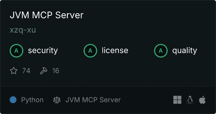 JVM Server MCP server