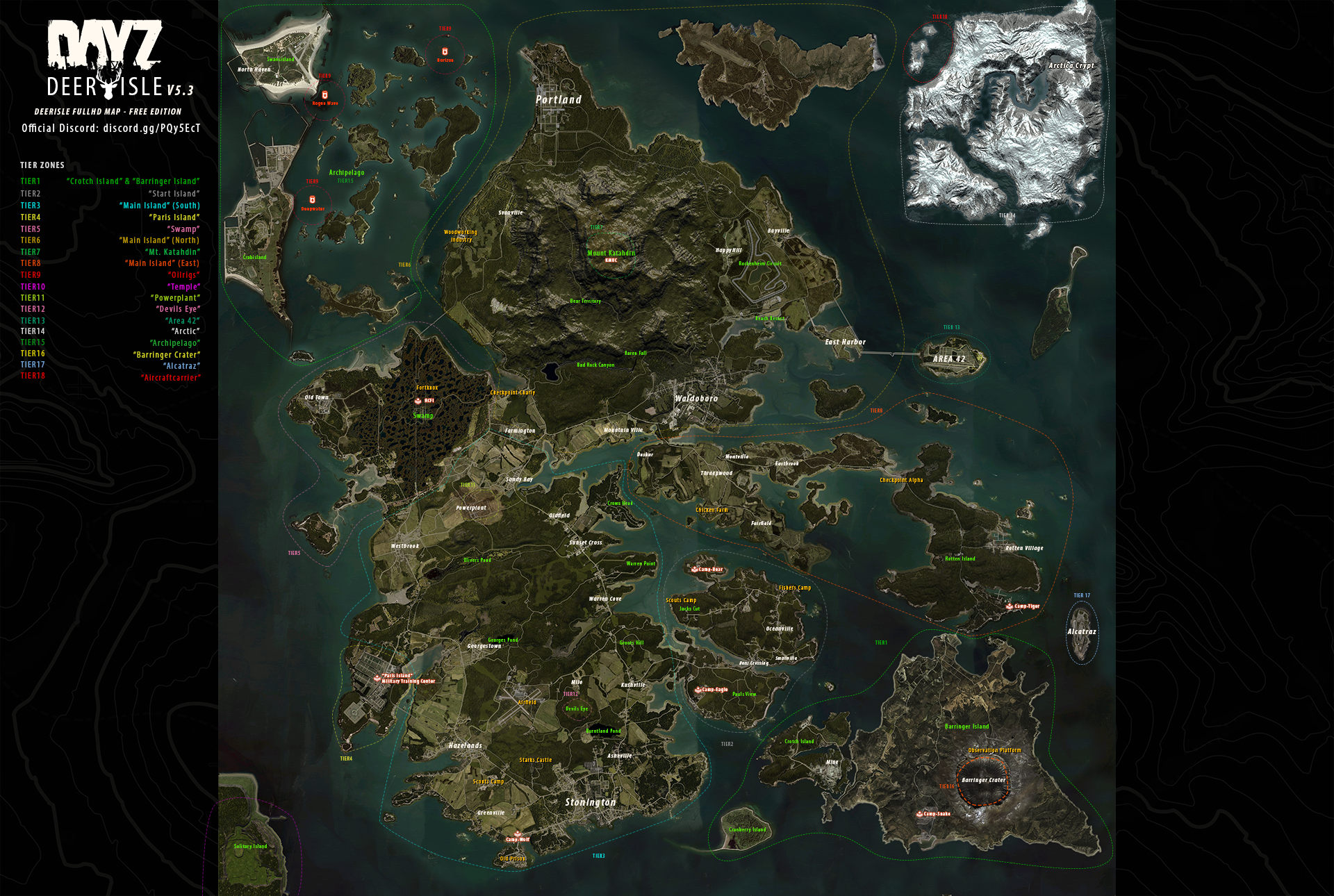 Deer Isle Tier Map