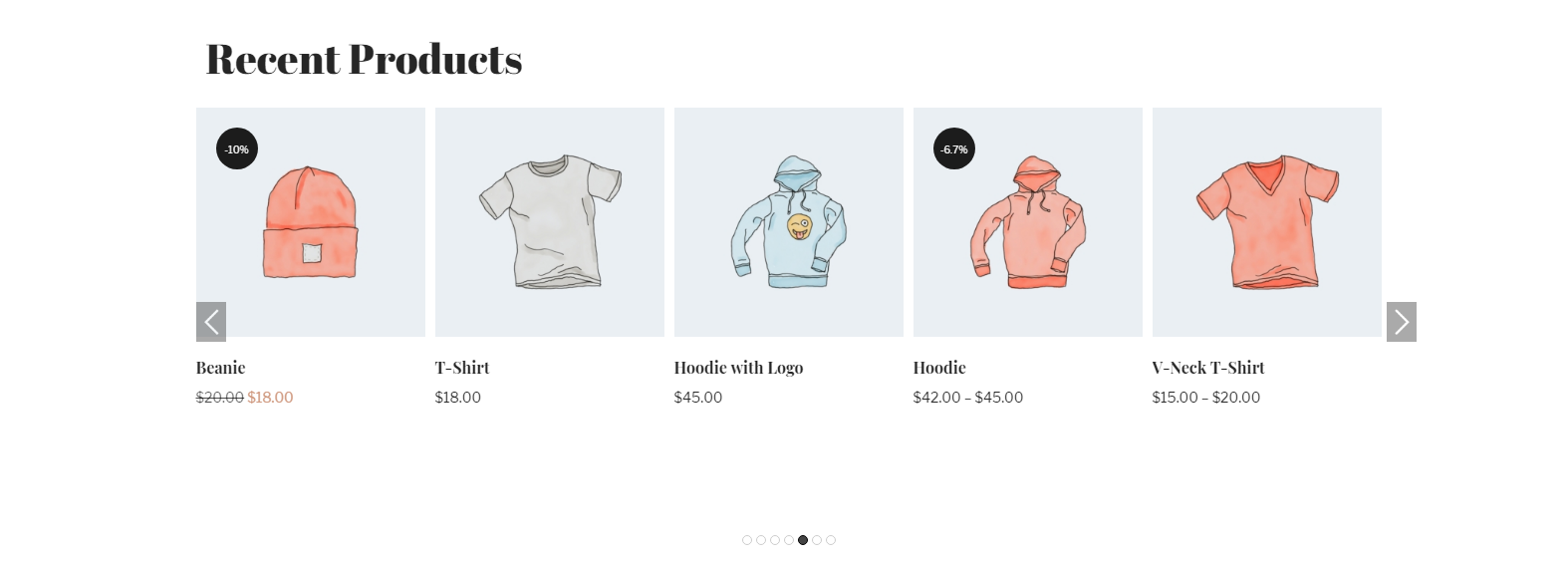 WooCommerce Most Recent Products in carousel view