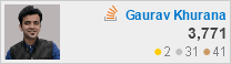 profile for Gaurav Khurana at Stack Overflow, Q&A for professional and enthusiast programmers