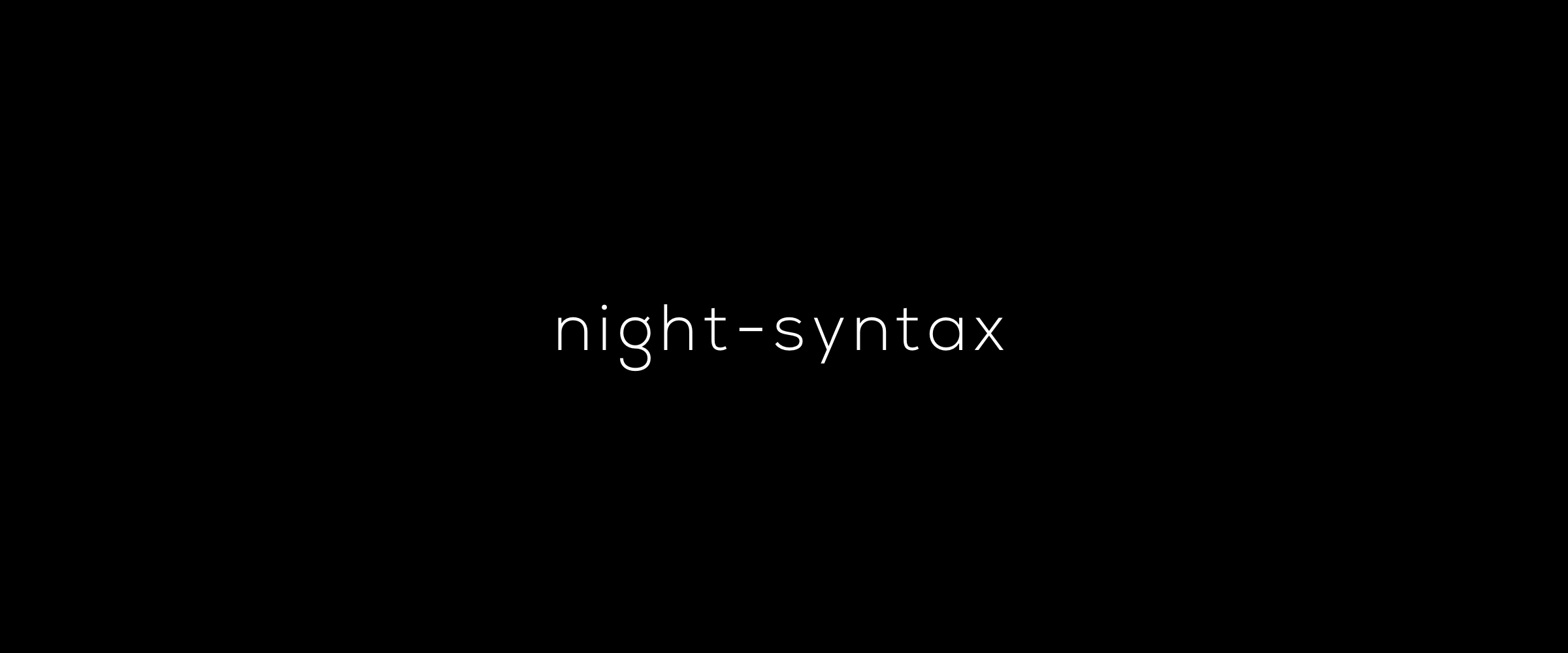 Night Syntax