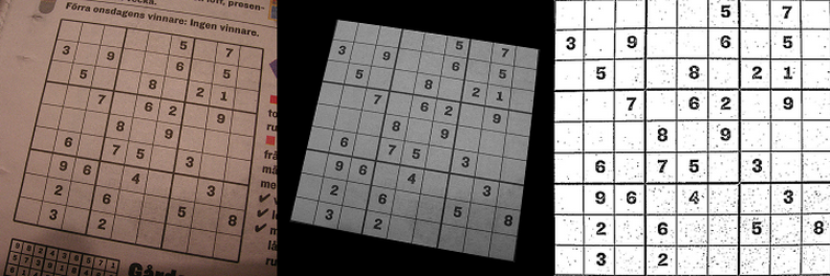 Sudoku extraction