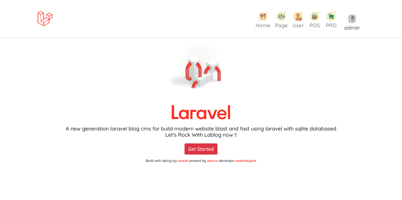 new laravel cms blog free download source code gratis