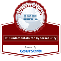 Cybersecurity IT Fundamentals Specialization Badge