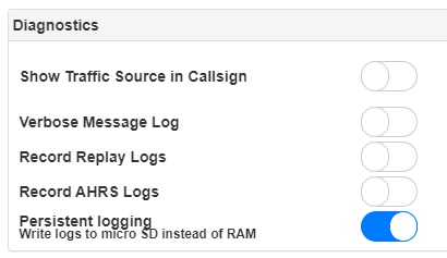 enable persistent logging first