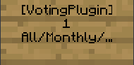 Adding a VotingPlugin sign