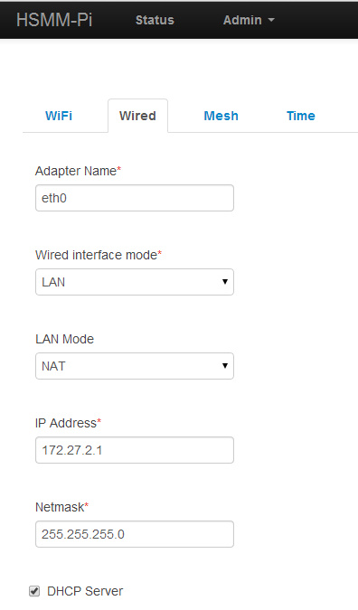 node wired