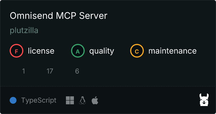 Omnisend Server MCP server