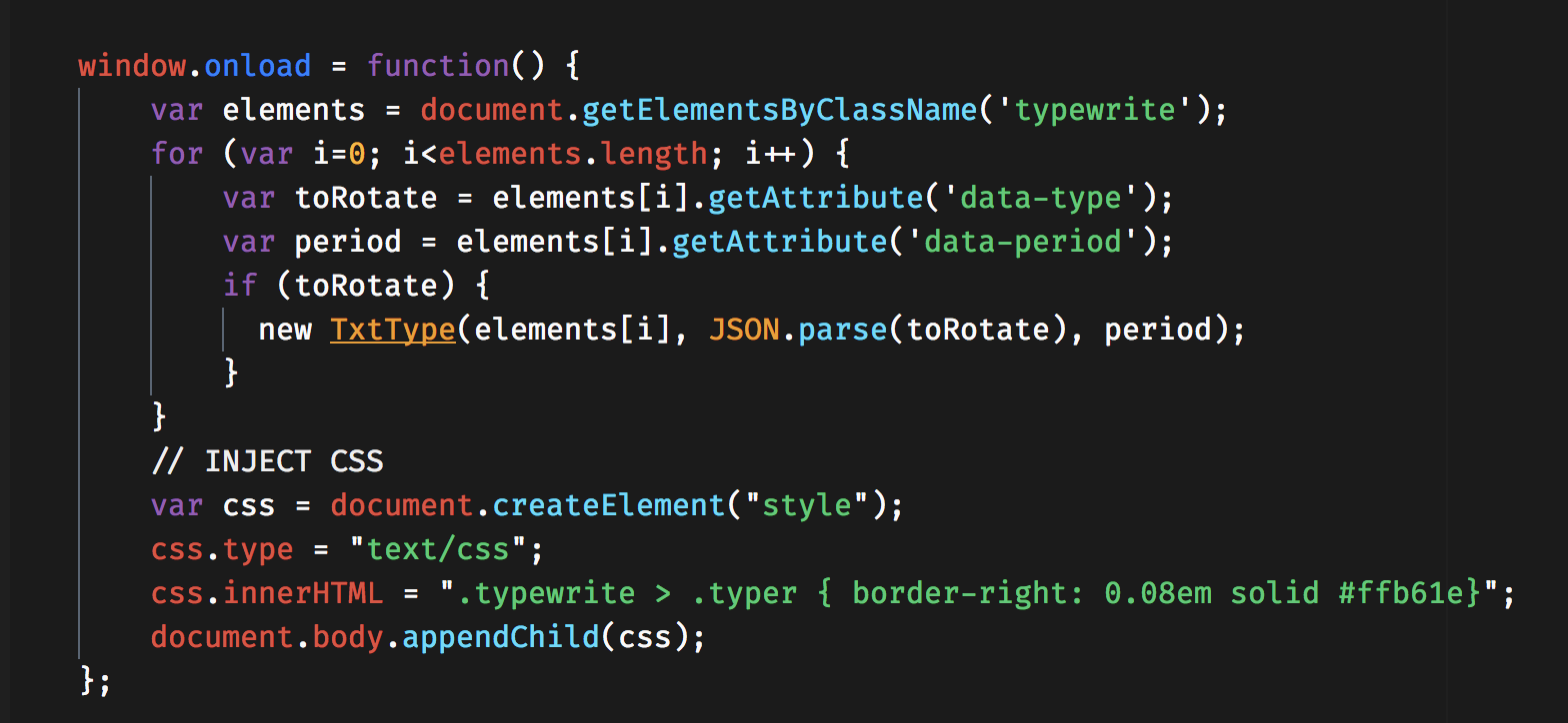 Some more JS Code with our Syntax Theme