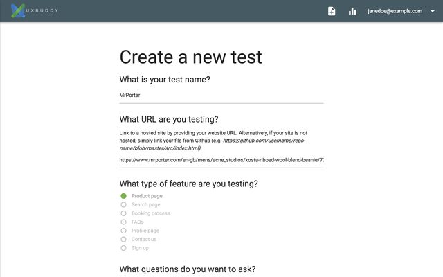 Creating tests