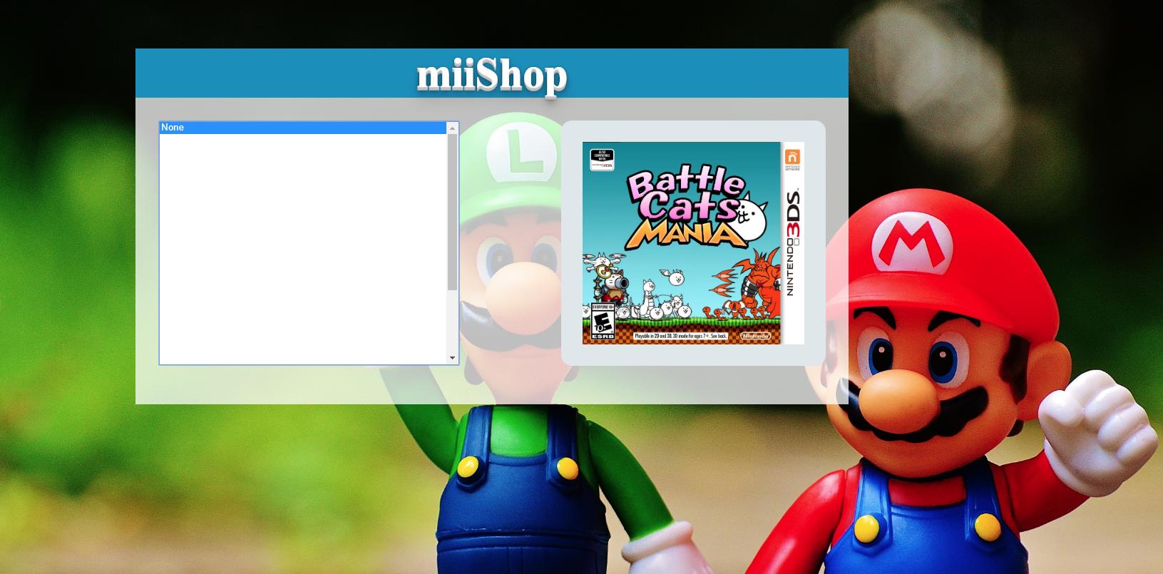 miiShop v0.2 UI