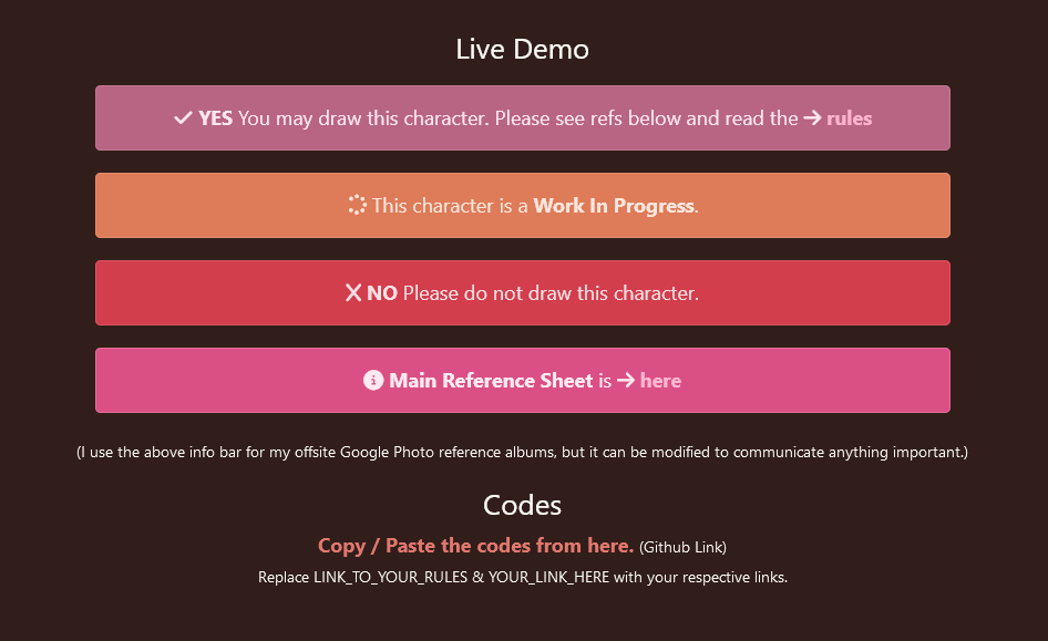 A set of bars that indicate a character's status with regards to art ...