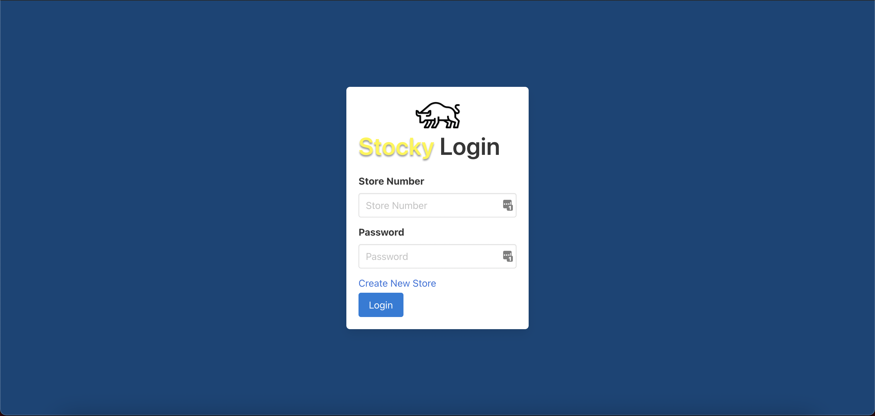 Stocky Login