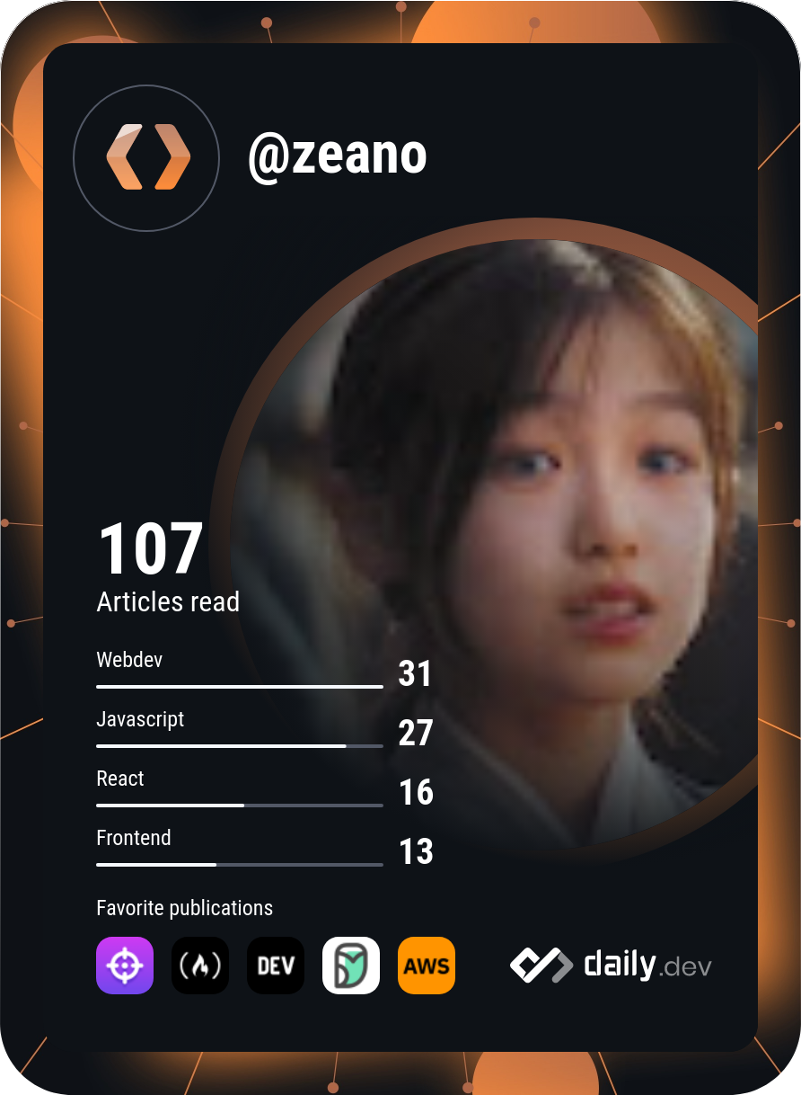 Zeano's Dev Card