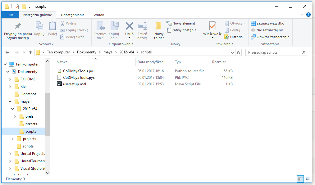 scripts dir