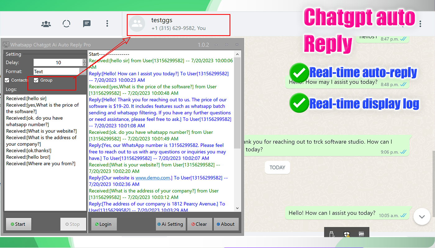 Whatsapp chatgpt auto reply Pro+Unlimited License Key Generator app(Full Resell)