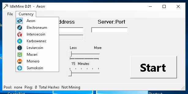 GitHub - jerrimus/IdleMine: Graphic cryptocurrency miner for windows ...