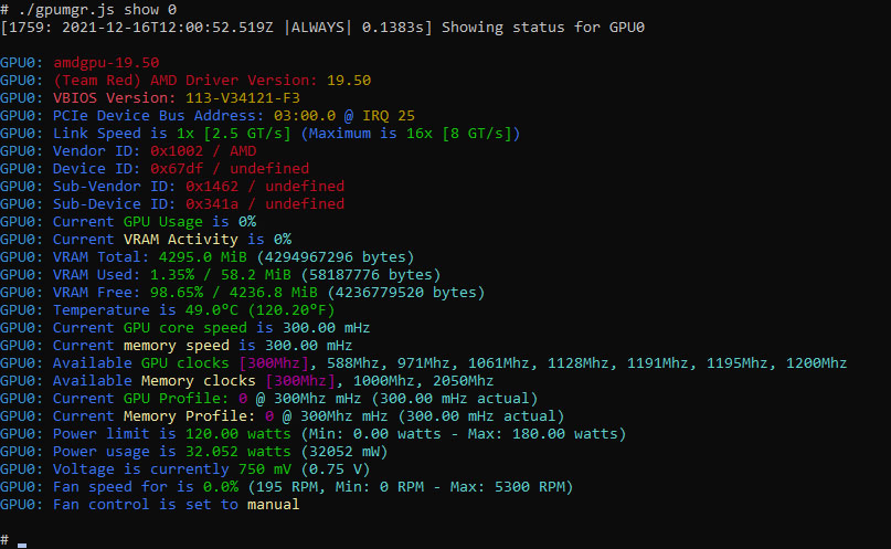 CLI Screenshot