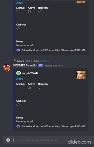 GitHub - FranckFrost/kof98fe_framebot: Discord frame data bot for KOF ...