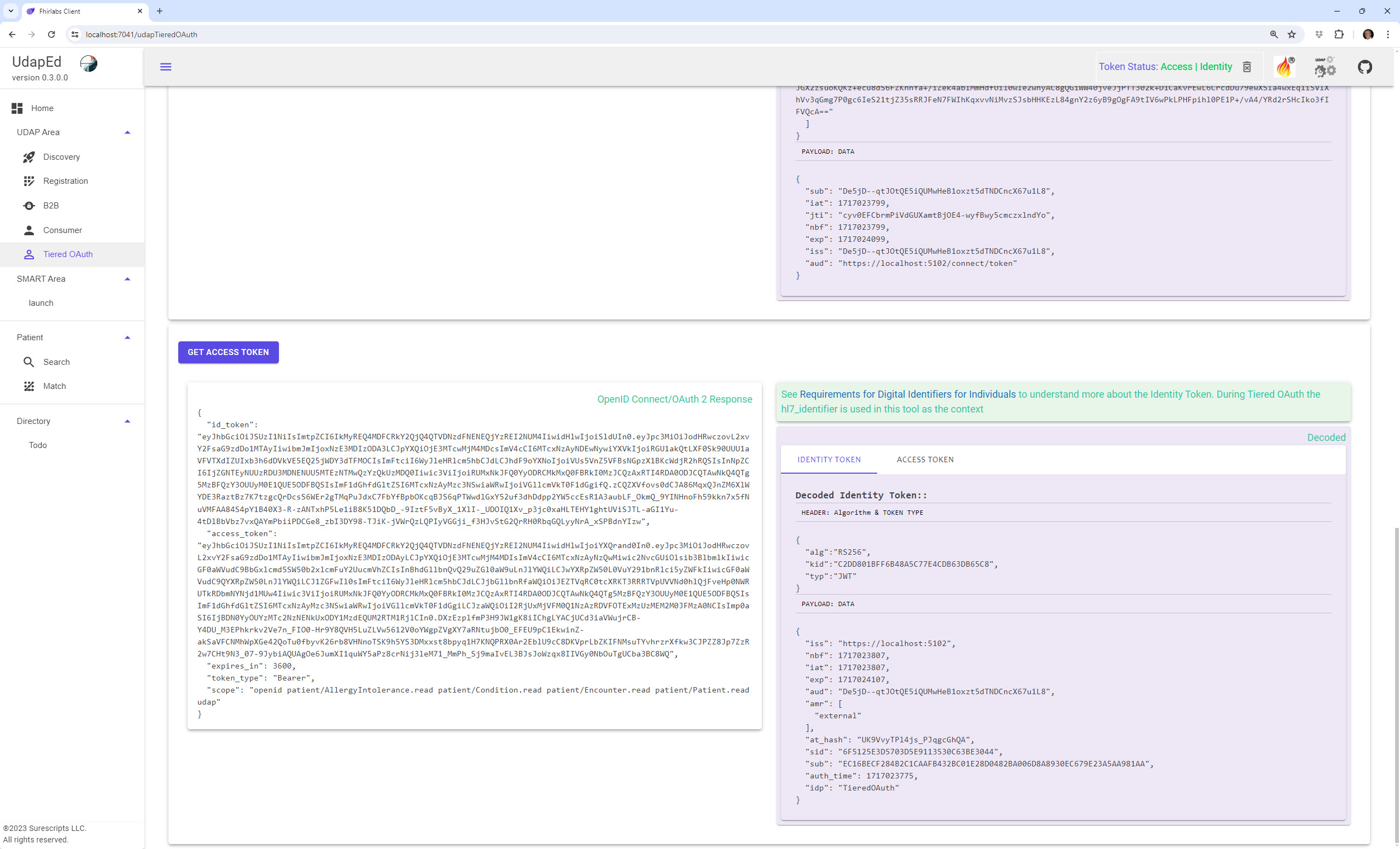 Udap Tiered OAuth Demo