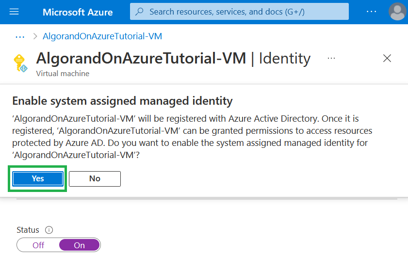 EditorImages/2022/04/08 01:06/Figure_1-16_Click_Yes_to_enabling_System_assigned_Managed_Identity.png