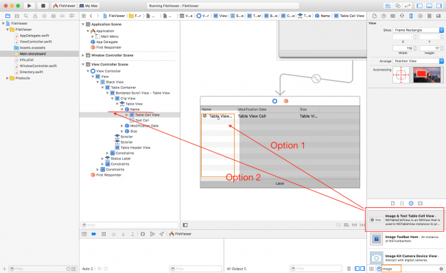 add a new cell type in interface builder