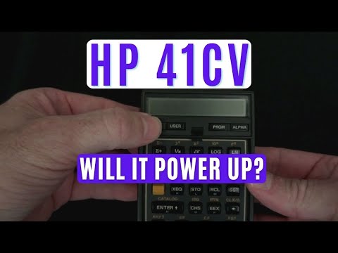 Powering up the HP41VC after 30 years