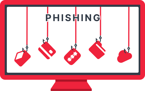 Ilustração que representa o Phishing