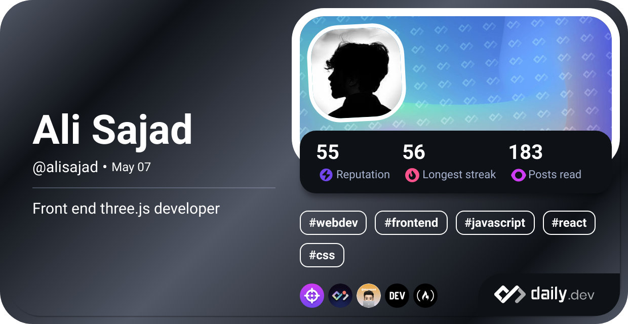 Ali Sajad's Dev Card