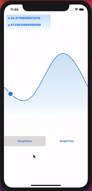 Screenshot of React Native Reanimated Graph