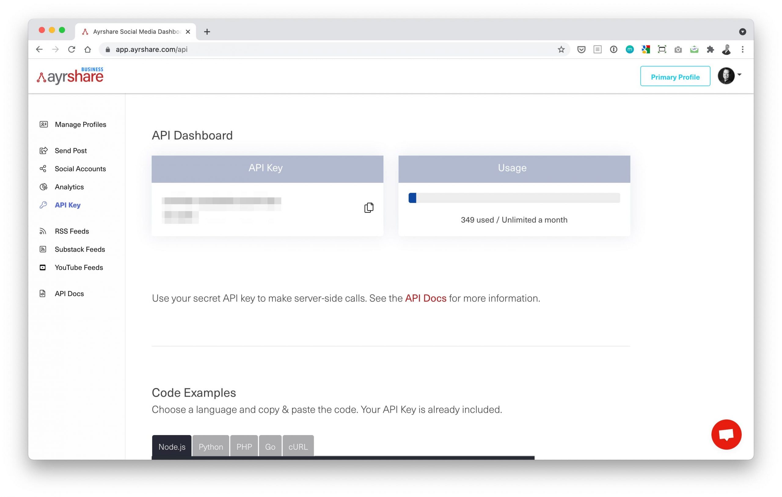 alt API Key