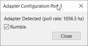 Controller Configure Dialog