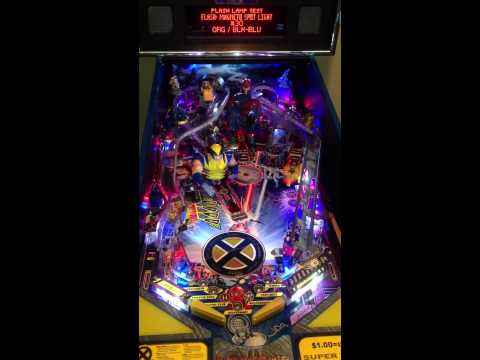 X-Men interactive LED ramps test mode