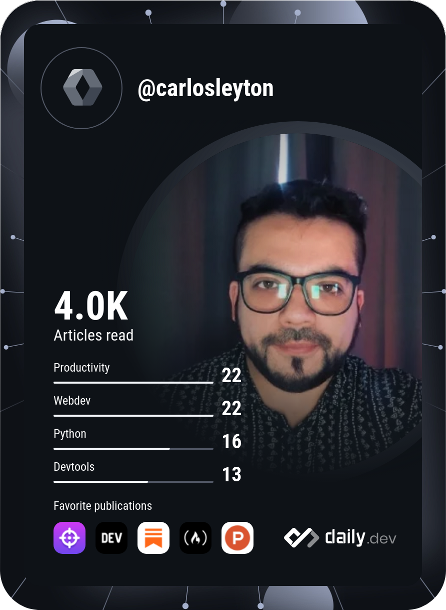 Carlos Leyton's Dev Card